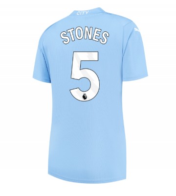 Manchester City John Stones #5 Replika Hjemmebanetrøje Dame 2023-24 Kortærmet